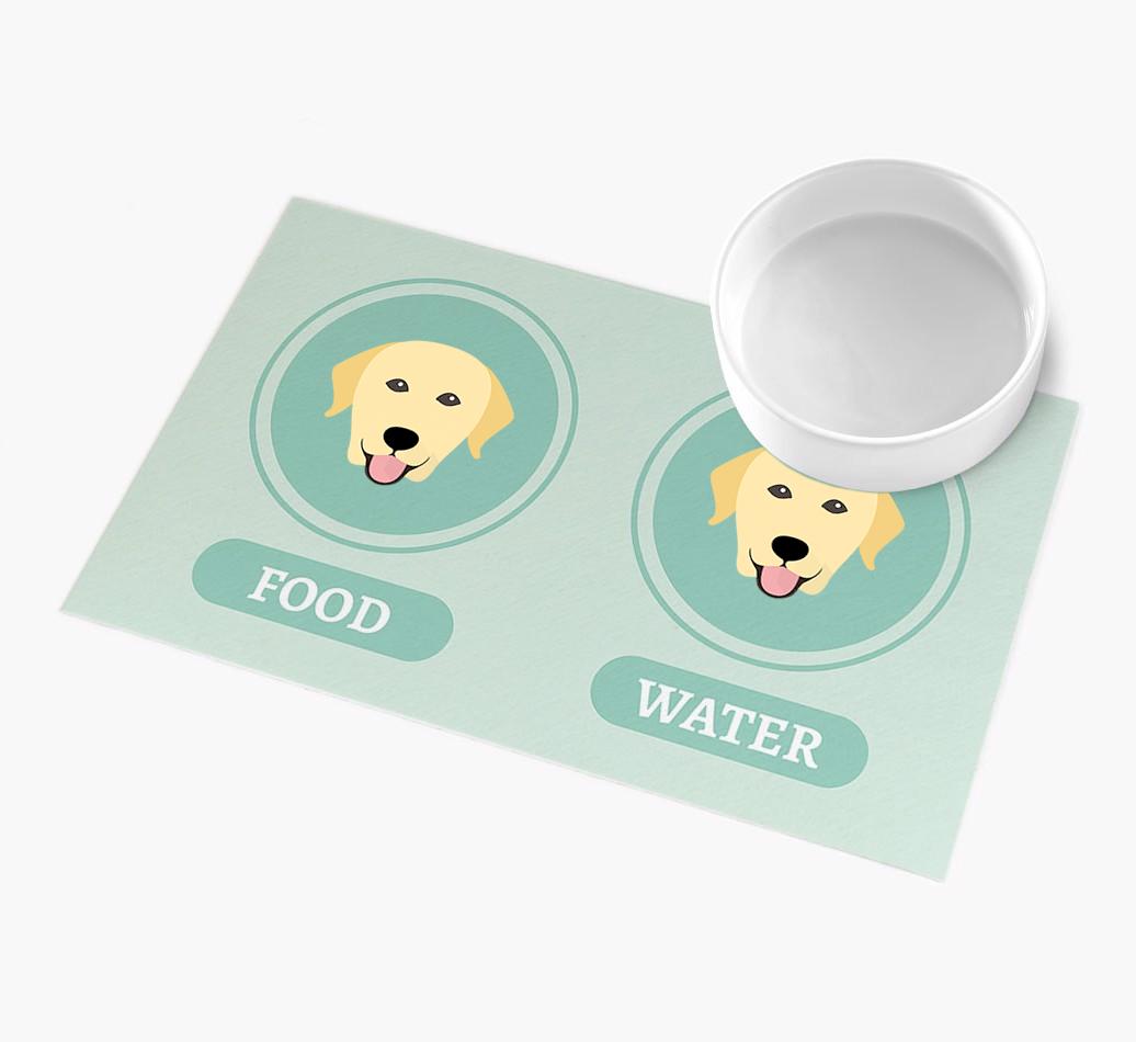 'Yappicons' - Personalized {breedFullName} Feeding Mat