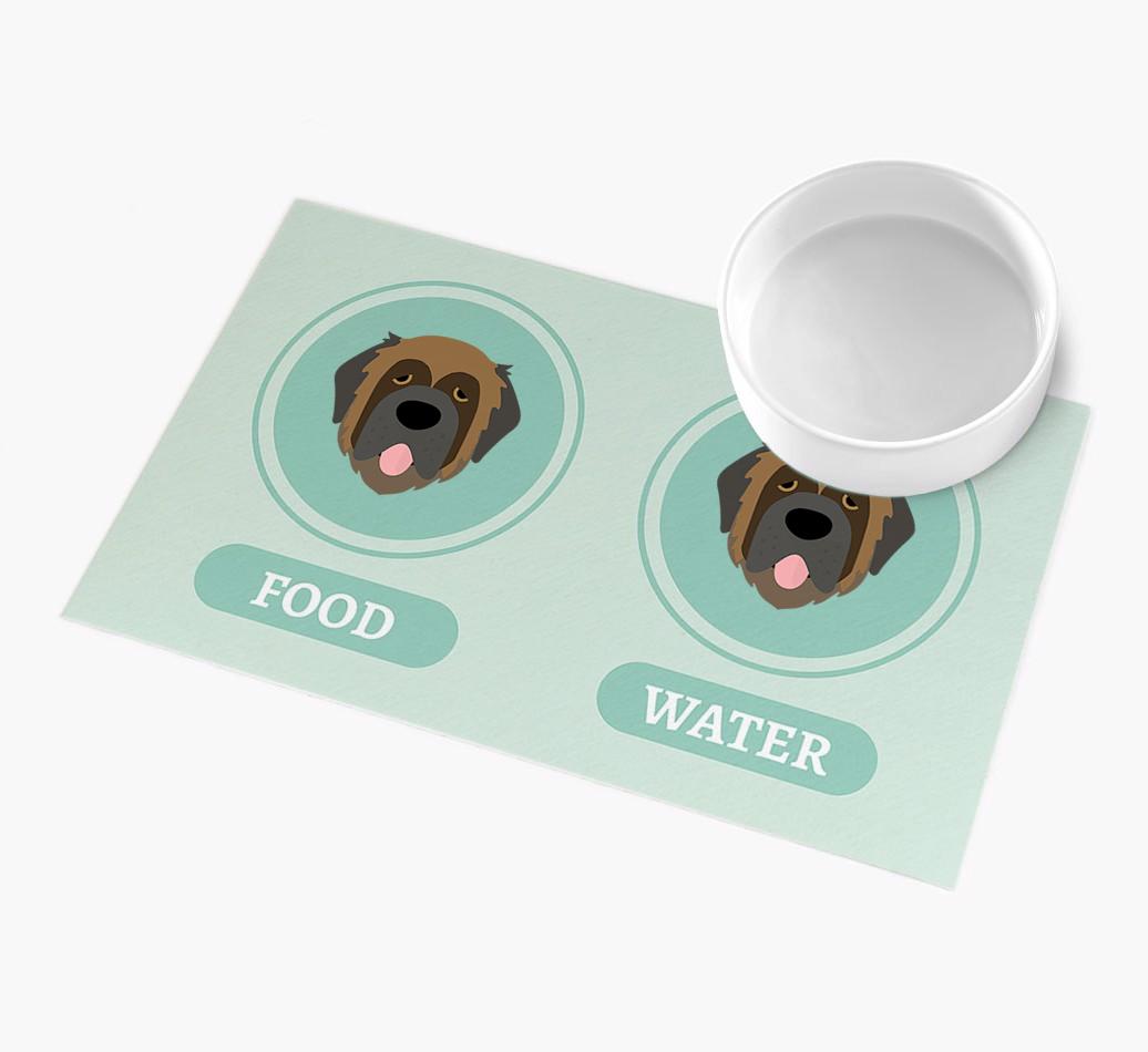 'Yappicons' - Personalized {breedFullName} Feeding Mat