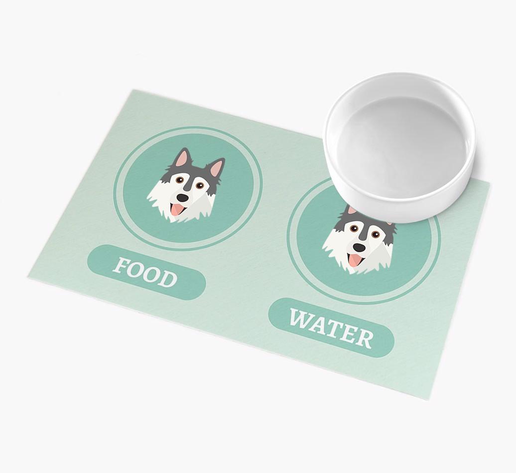 'Yappicons' - Personalized {breedFullName} Feeding Mat