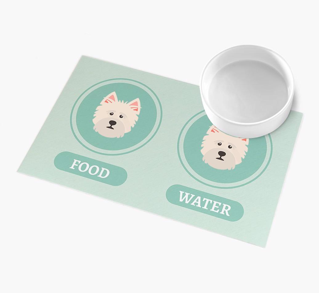 'Yappicons' - Personalized {breedFullName} Feeding Mat