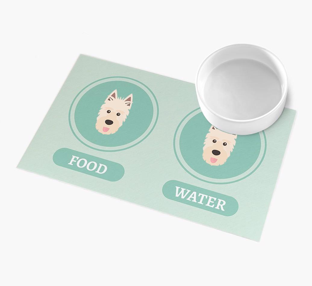 'Yappicons' - Personalized {breedFullName} Feeding Mat