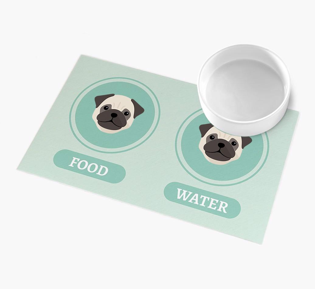 'Yappicons' - Personalized {breedFullName} Feeding Mat