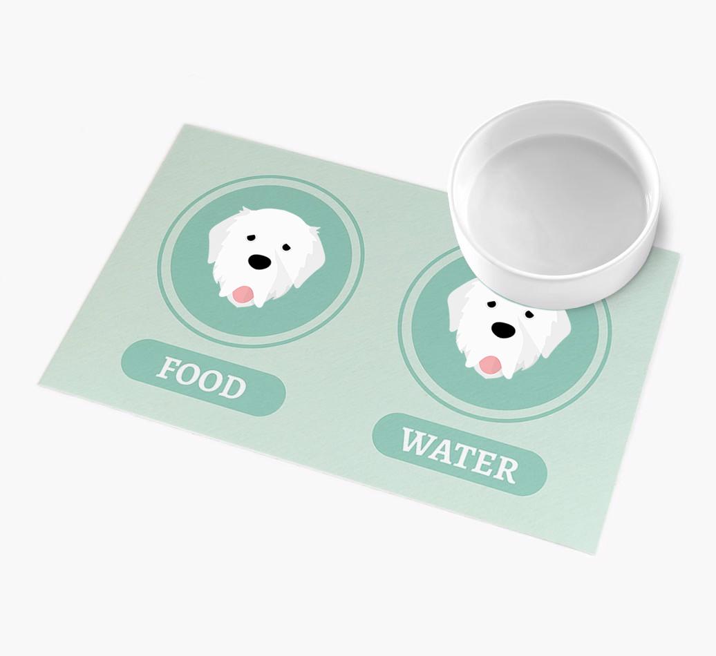 'Yappicons' - Personalized {breedFullName} Feeding Mat