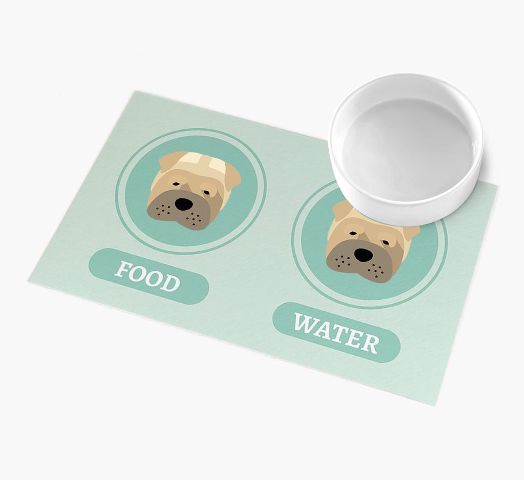 'Yappicons' - Personalized {breedFullName} Feeding Mat