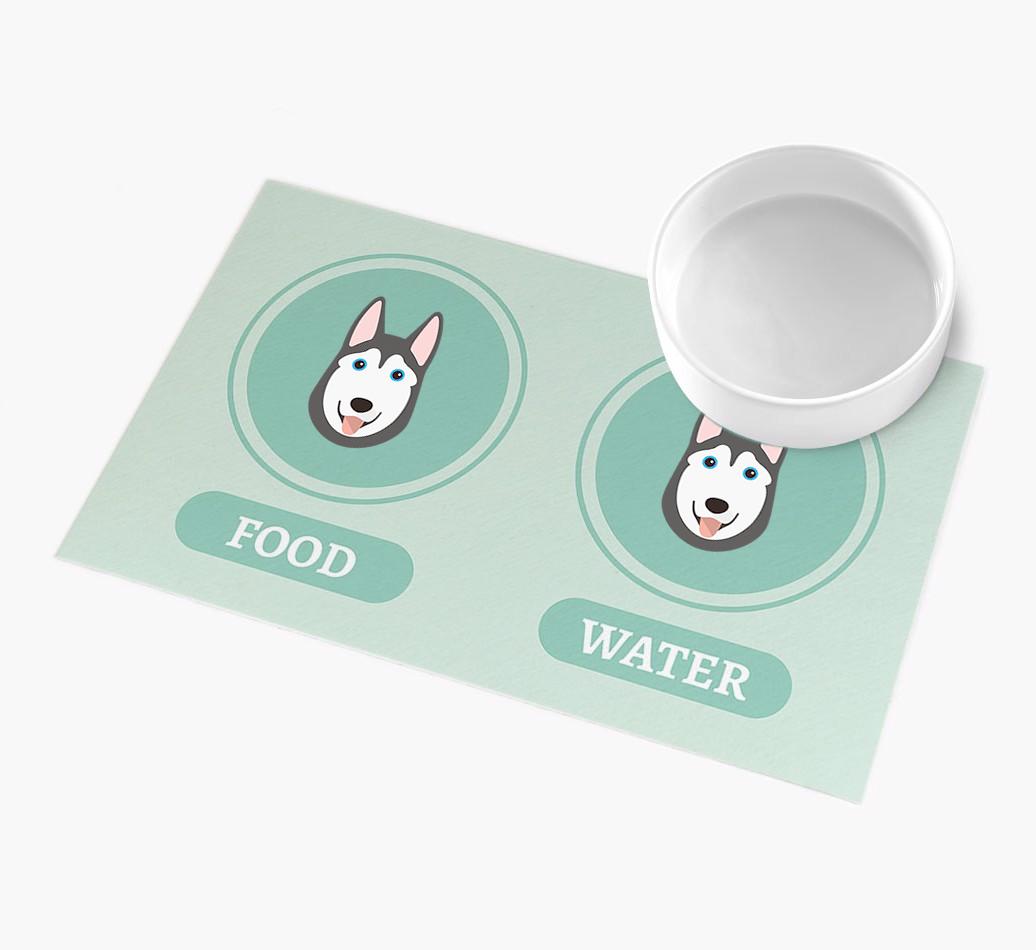 'Yappicons' - Personalized {breedFullName} Feeding Mat