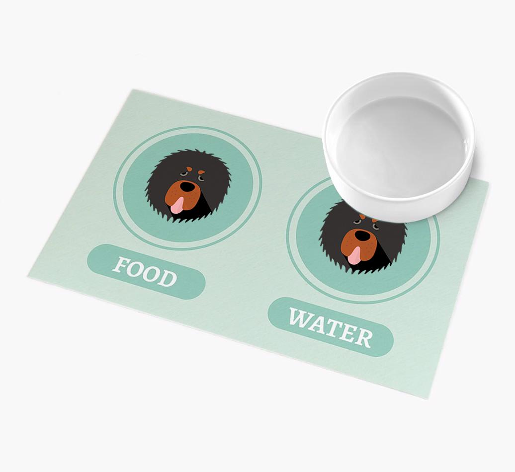 'Yappicons' - Personalized {breedFullName} Feeding Mat