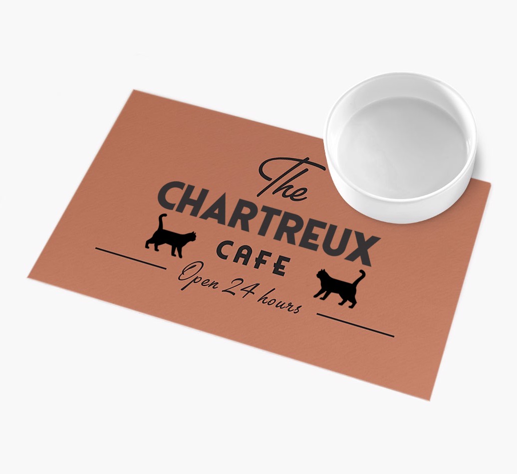 The Cat Cafe: Personalised {breedFullName} Feeding Mat