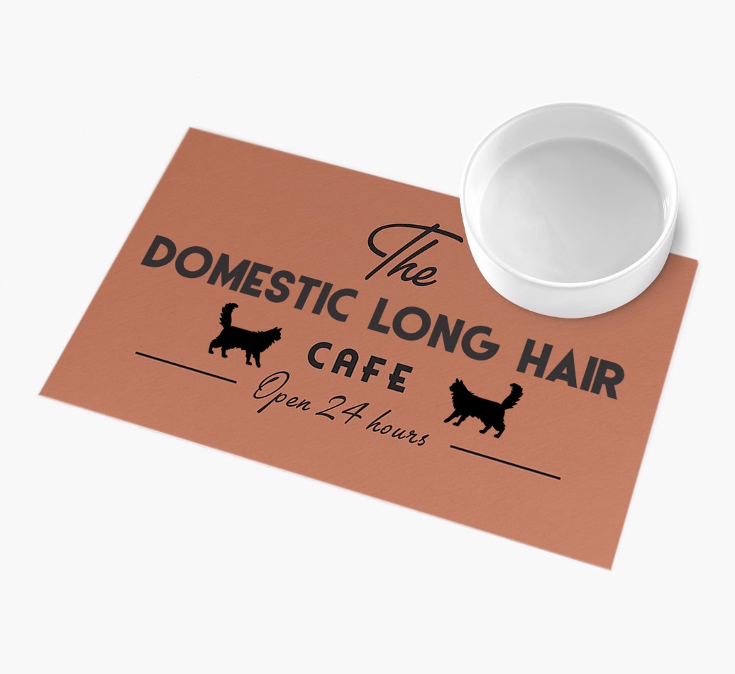 The Cat Cafe: Personalised {breedFullName} Feeding Mat