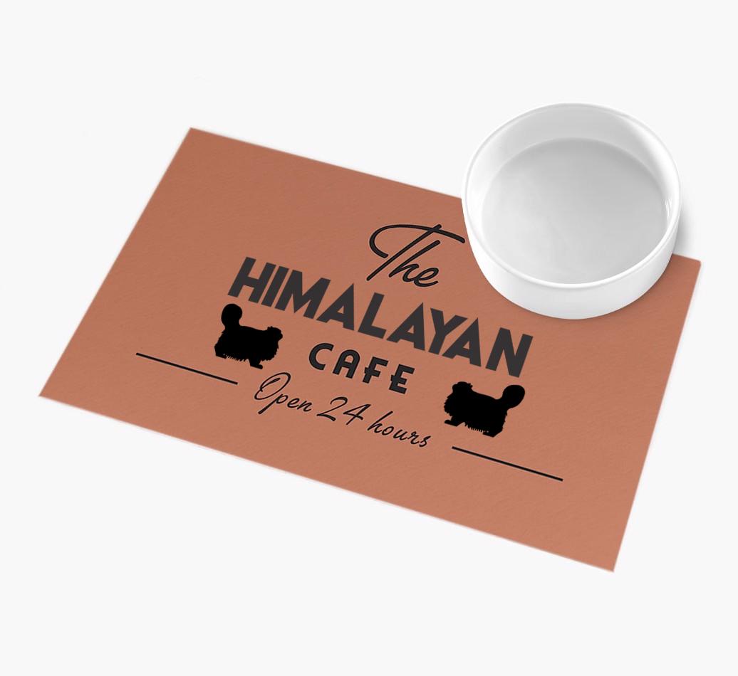 'The {breedFullName} Cafe' - Personalized {breedFullName} Feeding Mat