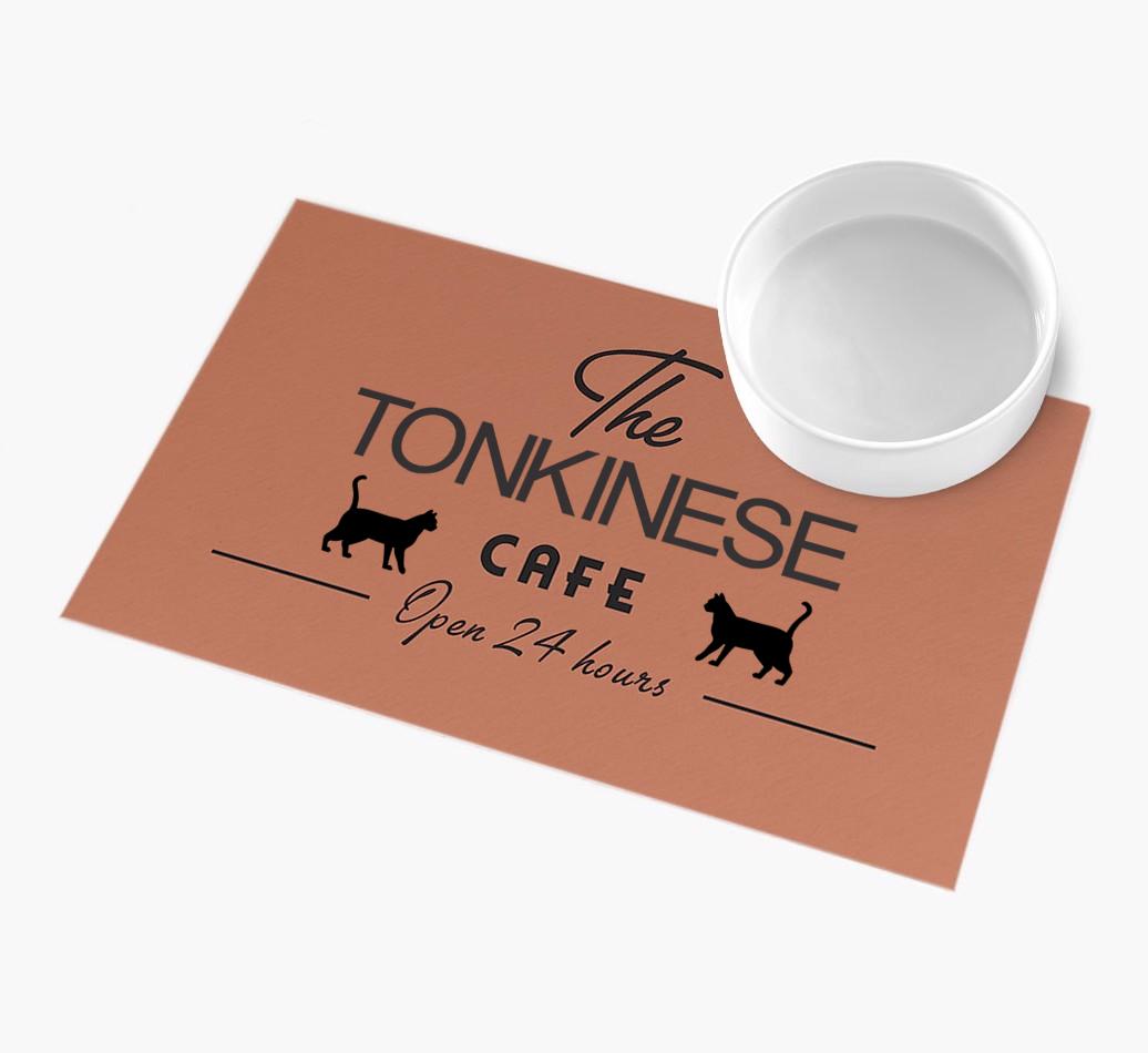 'The {breedFullName} Cafe' - Personalized {breedFullName} Feeding Mat