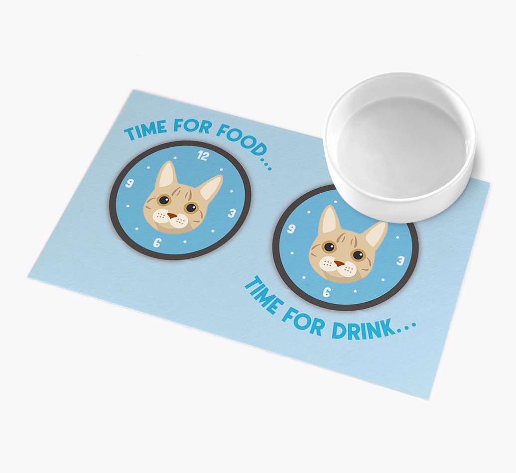 Time For...: Personalised {breedFullName} Feeding Mat