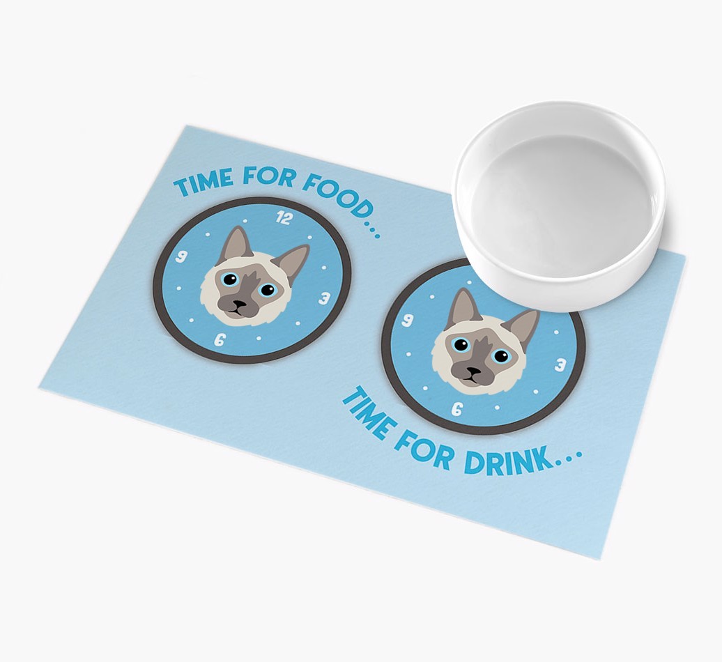 Time For...: Personalised {breedFullName} Feeding Mat