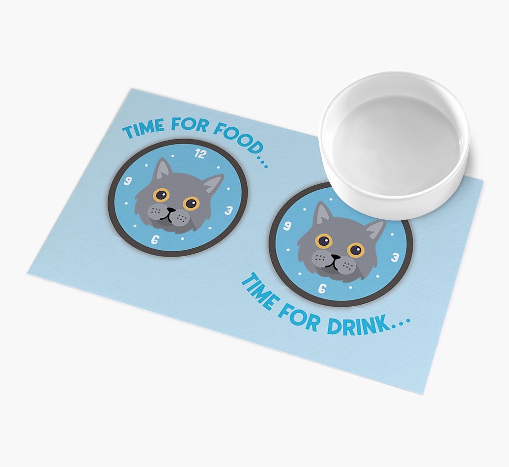 Time For...: Personalised {breedFullName} Feeding Mat