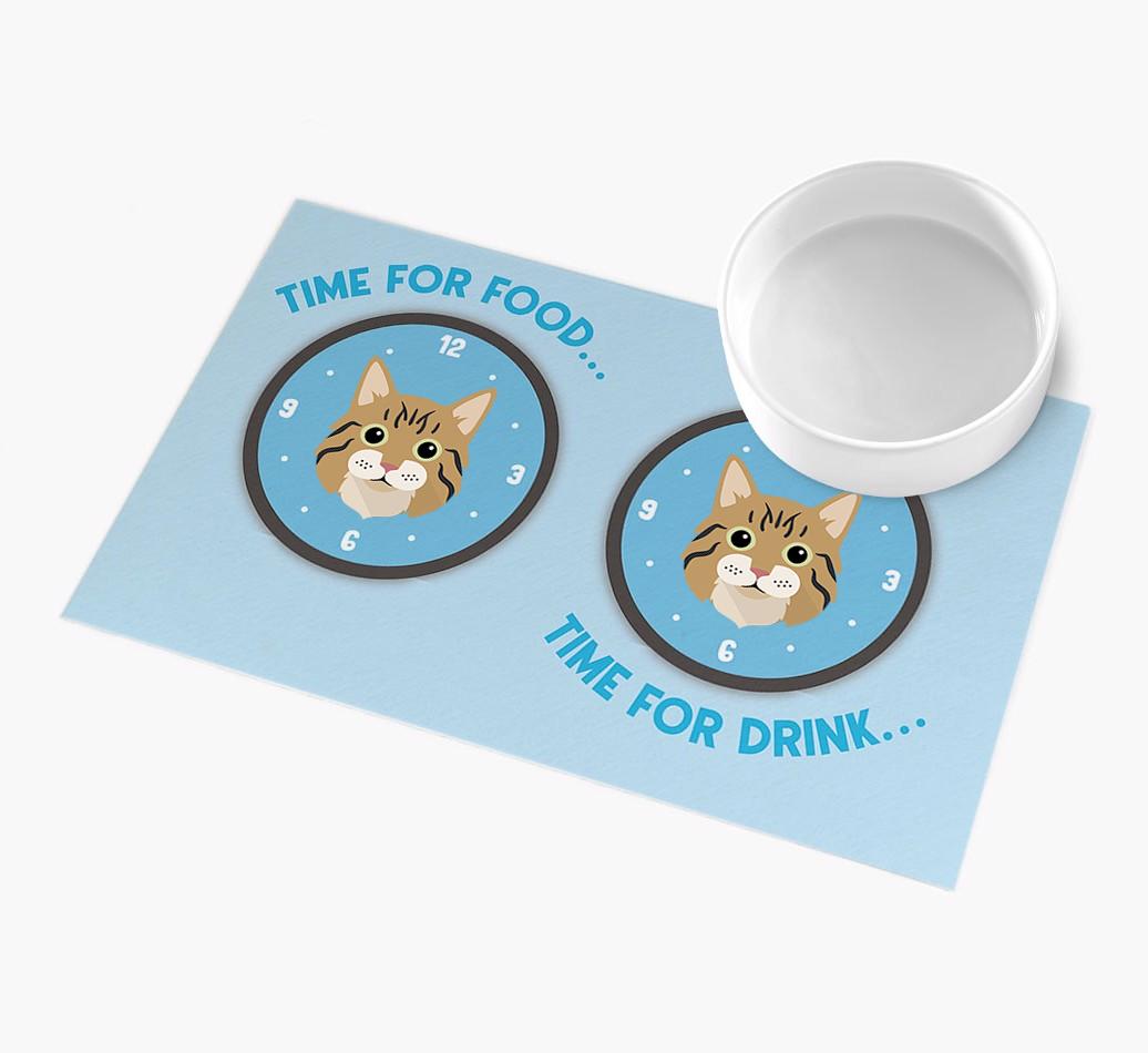 Time For...: Personalised {breedFullName} Feeding Mat