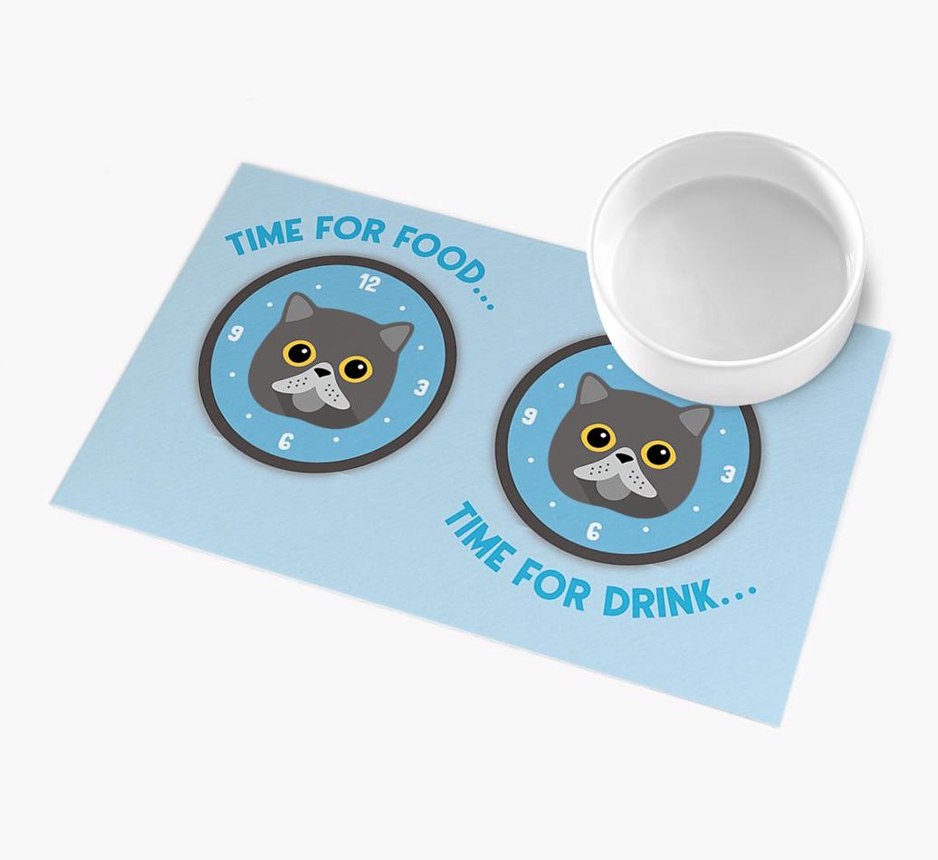 Time For...: Personalised {breedFullName} Feeding Mat