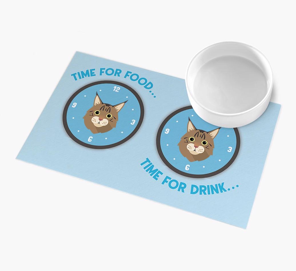 Time For...: Personalised {breedFullName} Feeding Mat
