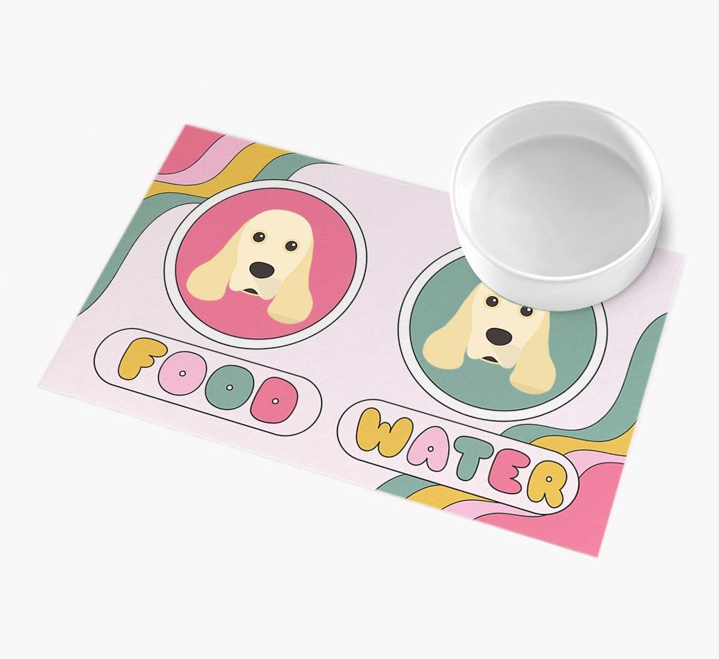 Rainbow Icons: Personalized {breedFullName} Feeding Mat