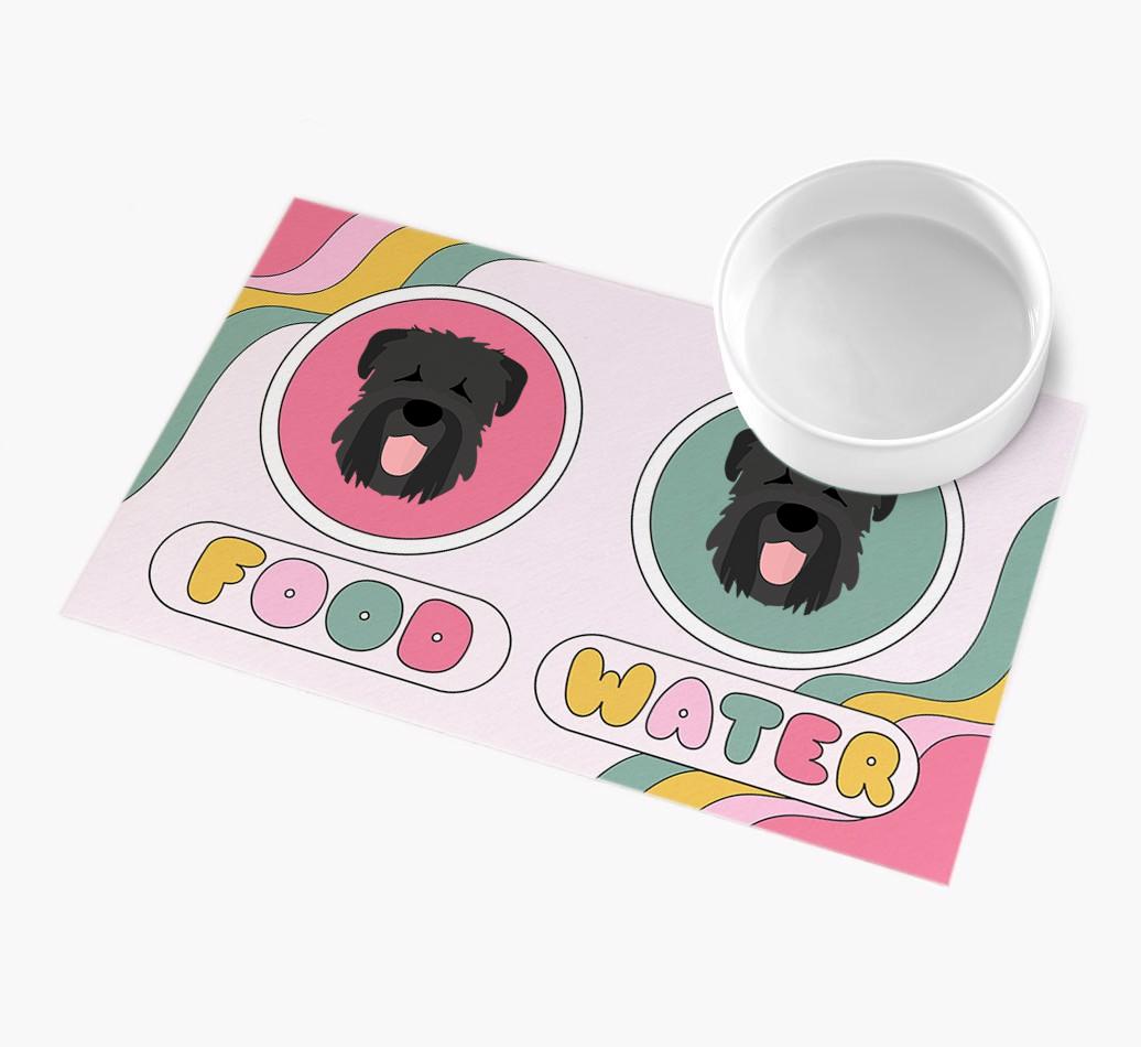 Rainbow Icons: Personalized {breedFullName} Feeding Mat