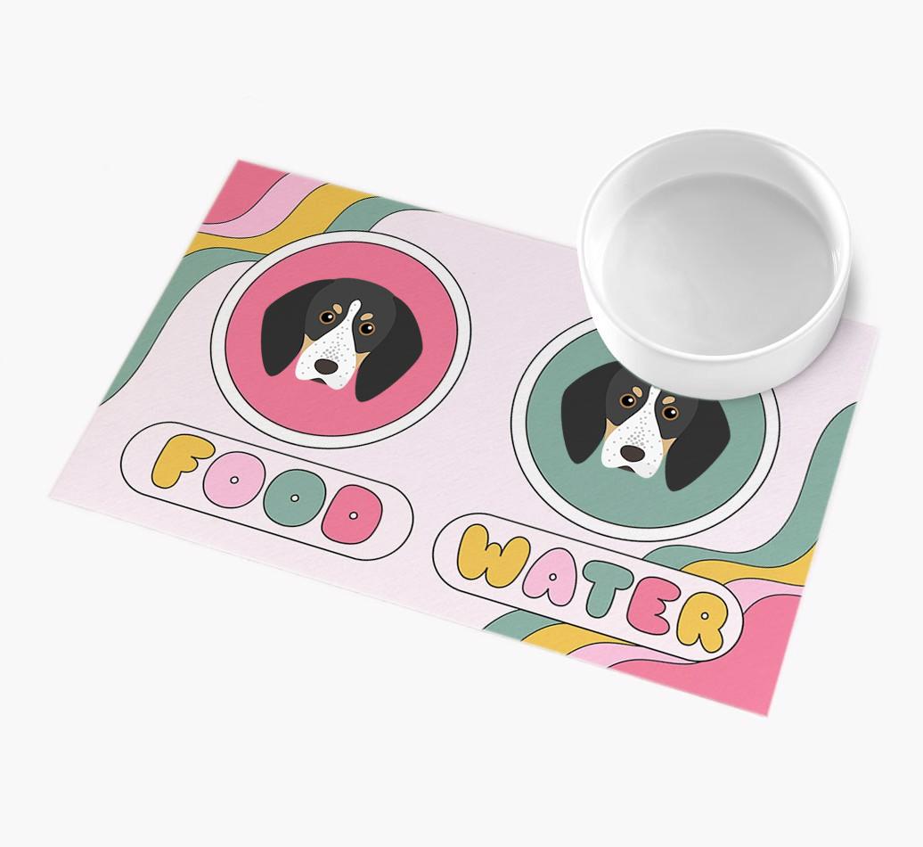 Rainbow Icons: Personalized {breedFullName} Feeding Mat