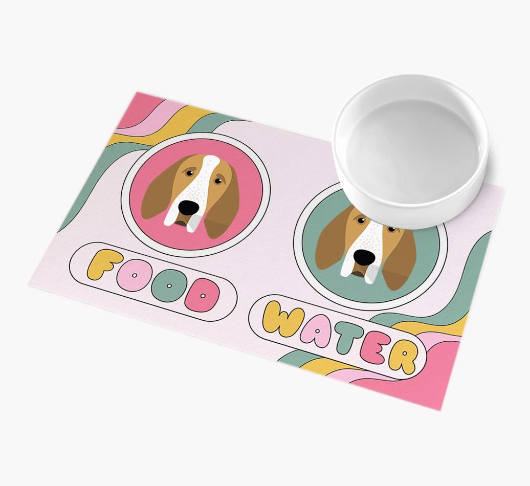Rainbow Icons: Personalized {breedFullName} Feeding Mat