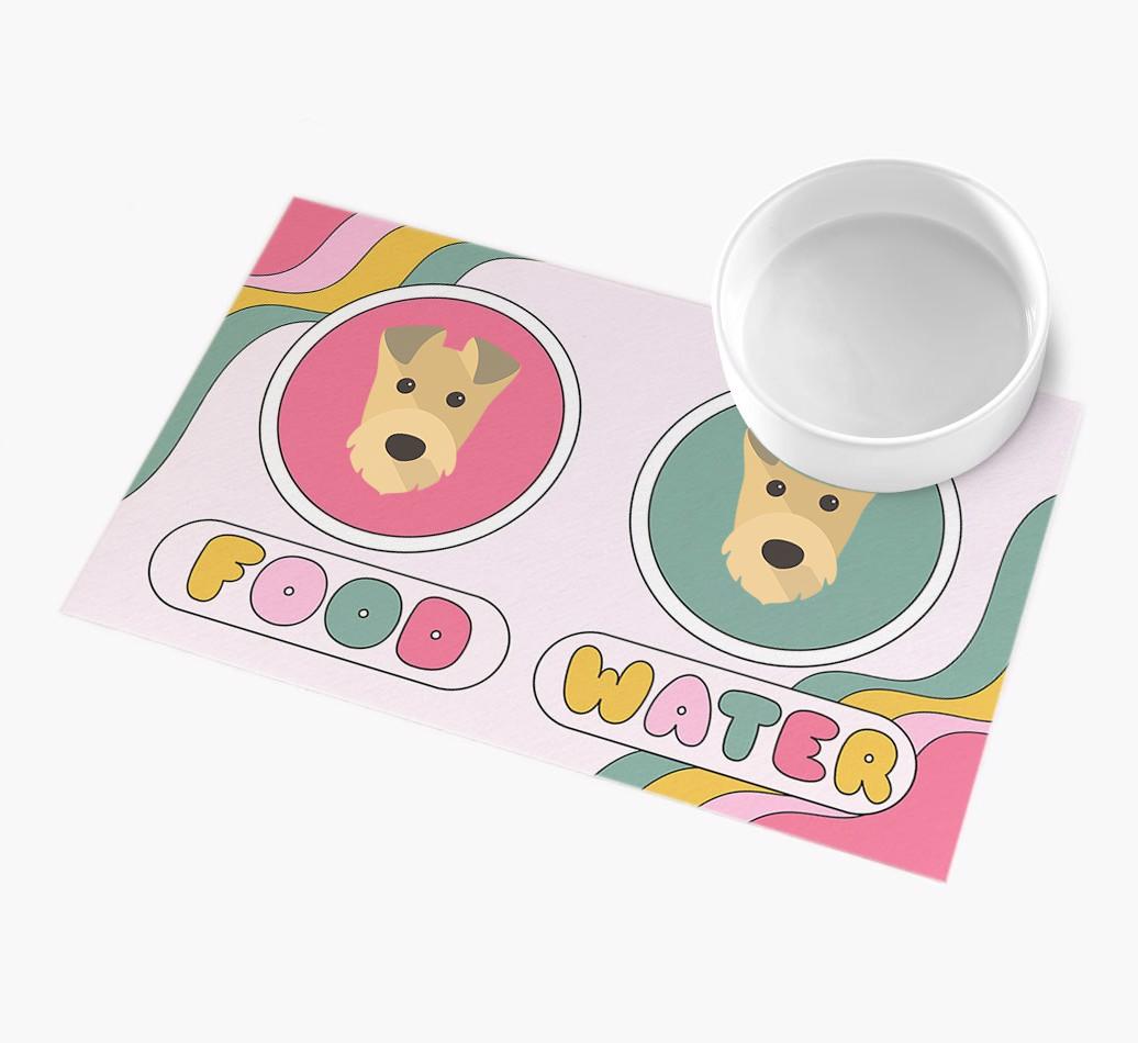 Rainbow Icons: Personalized {breedFullName} Feeding Mat
