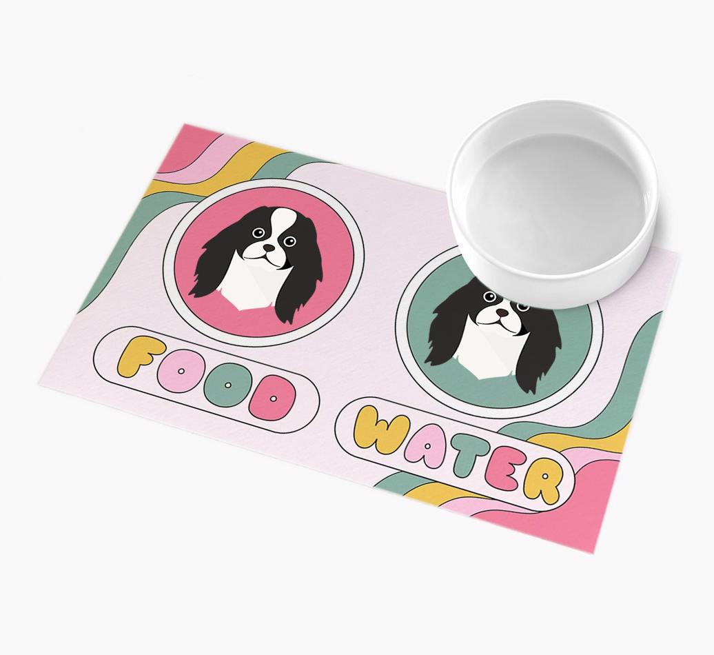 Rainbow Icons: Personalized {breedFullName} Feeding Mat