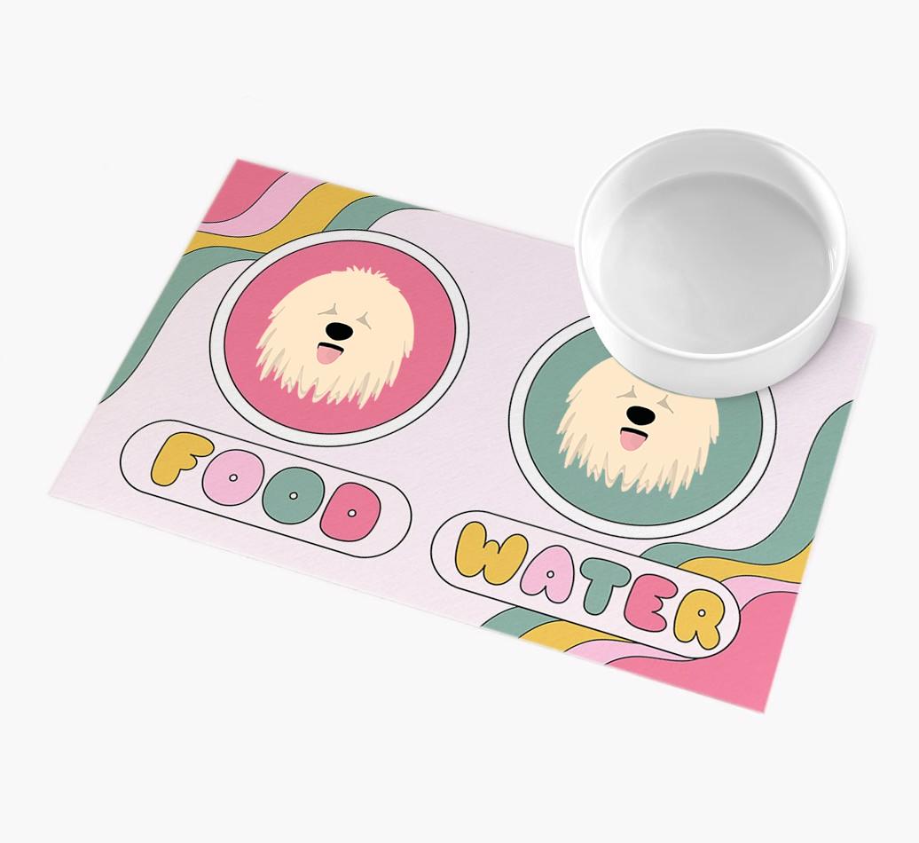 Rainbow Icons: Personalized {breedFullName} Feeding Mat
