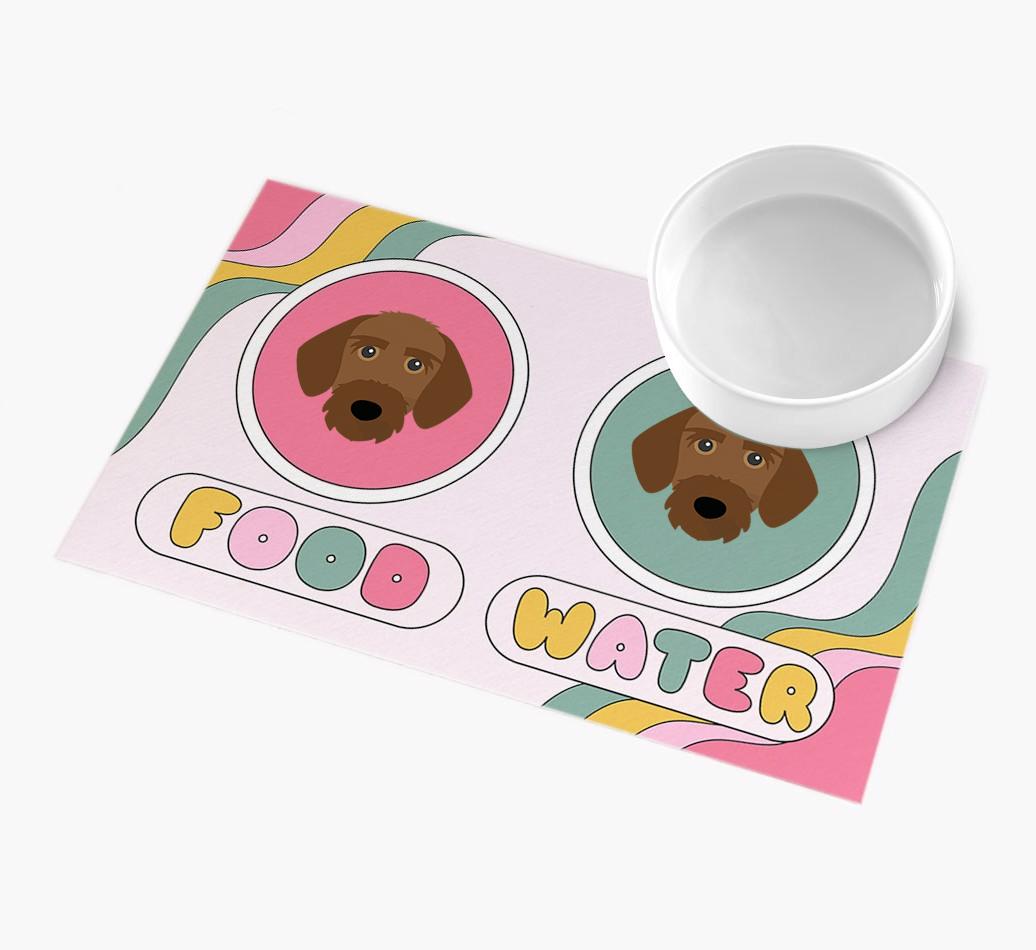 Rainbow Icons: Personalized {breedFullName} Feeding Mat