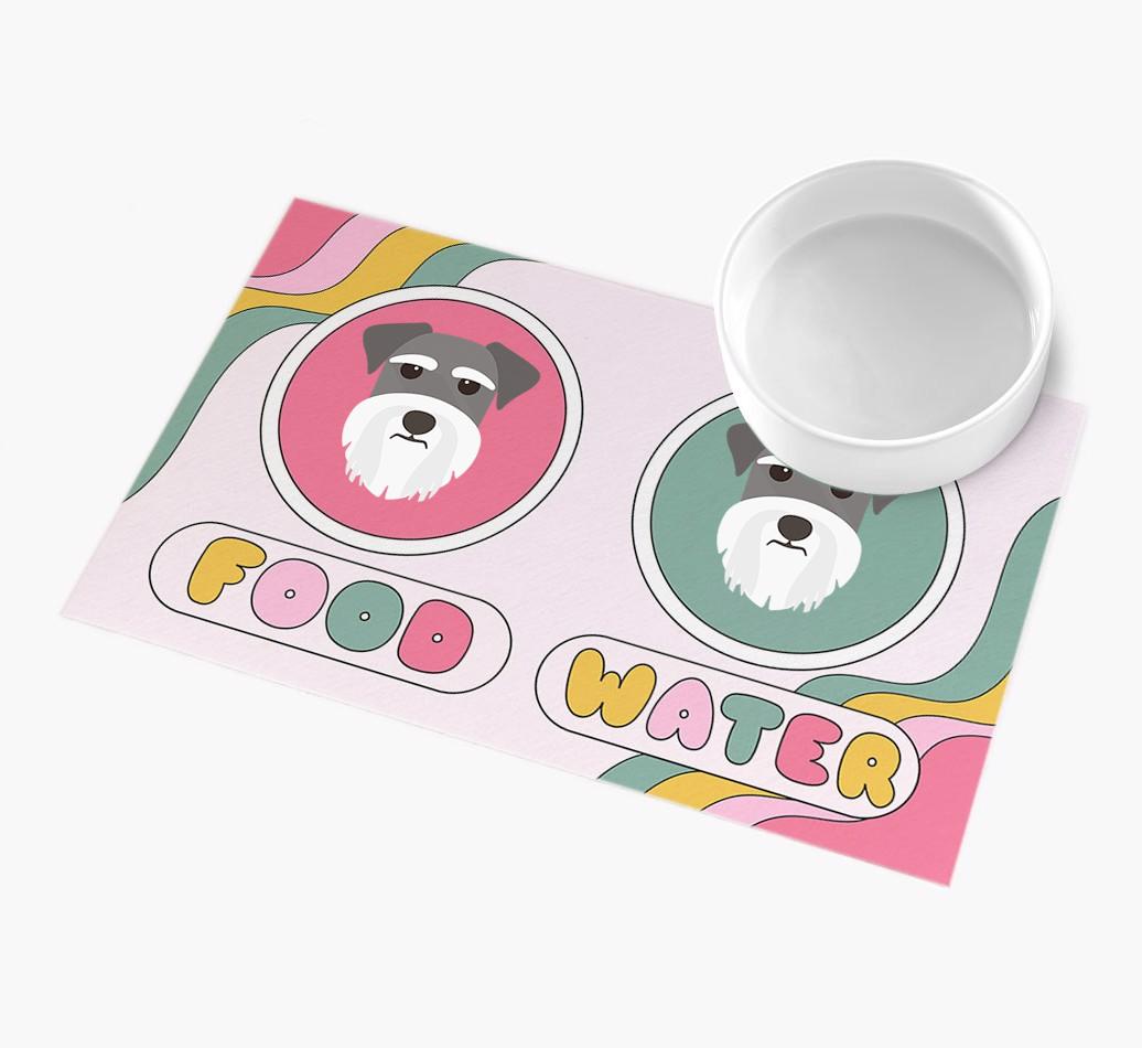 Rainbow Icons: Personalized {breedFullName} Feeding Mat