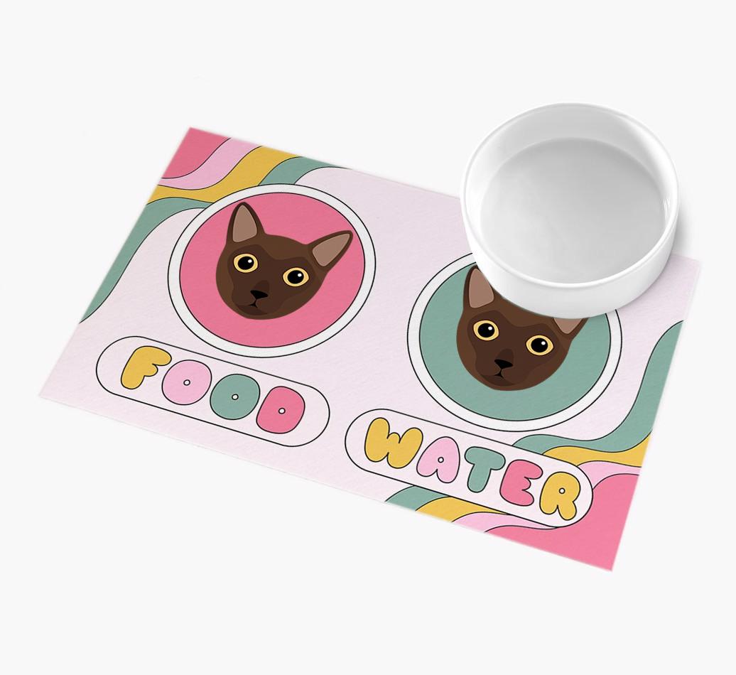 Rainbow Icons:  Personalised {breedFullName} Feeding Mat