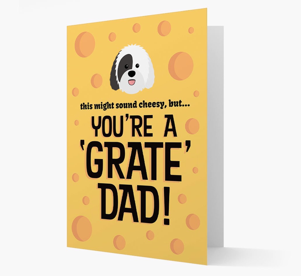 'You're A 'Grate' Dad!' - Personalised {breedFullName} Card