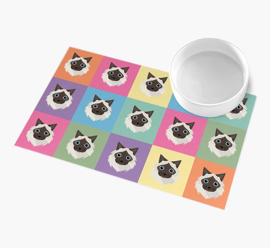 Personalised Icon Pattern: Personalised {breedFullName} Feeding Mat