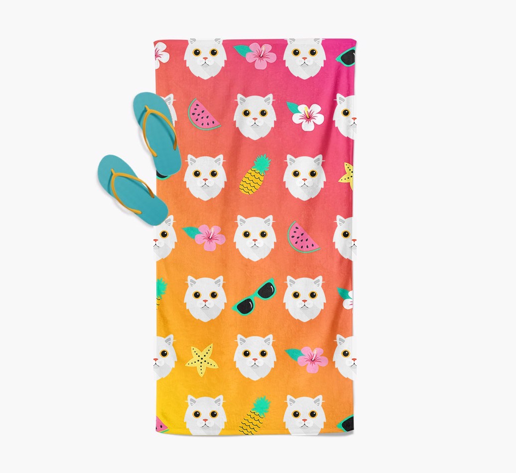 'Tropical Pattern' - Personalised {breedFullName} Towel