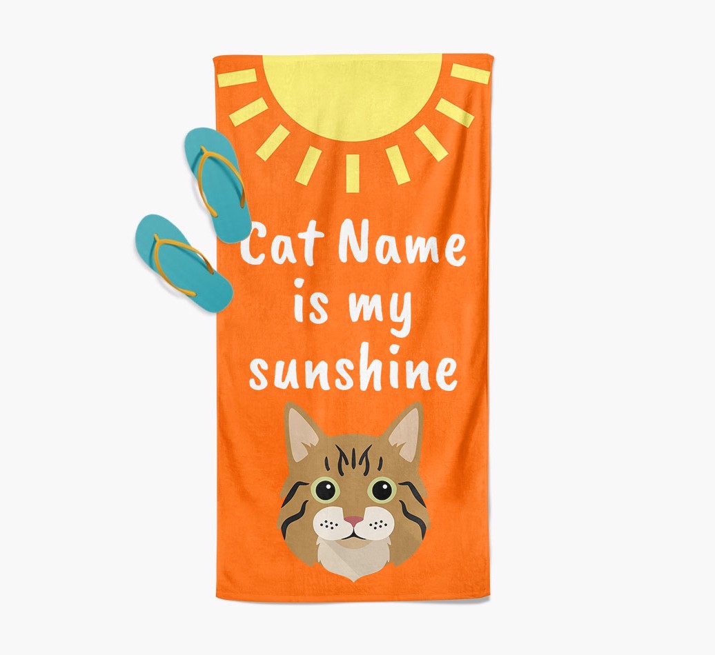 'Sunshine' - Personalised {breedFullName} Towel