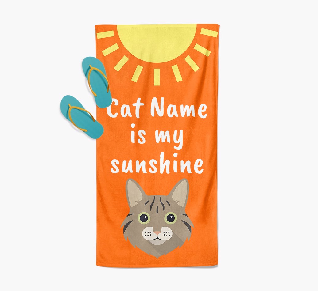 'Sunshine' - Personalised {breedFullName} Towel