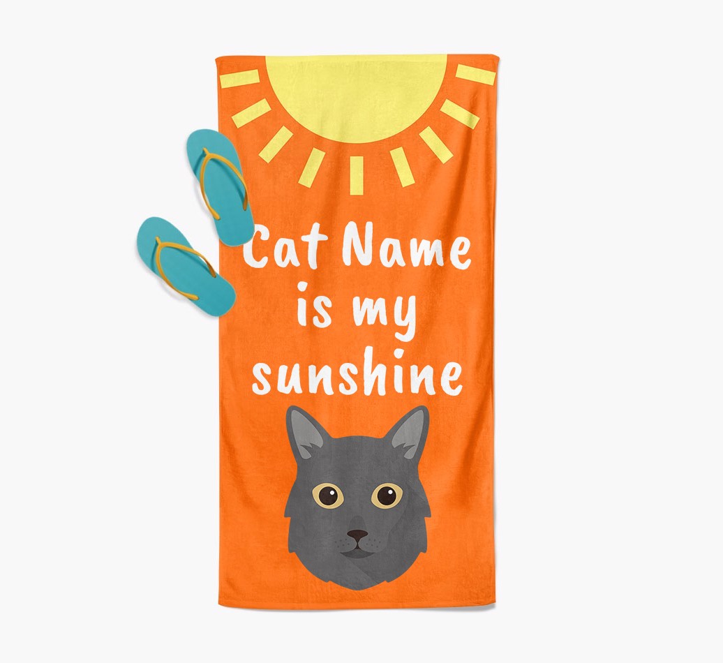 'Sunshine' - Personalised {breedFullName} Towel
