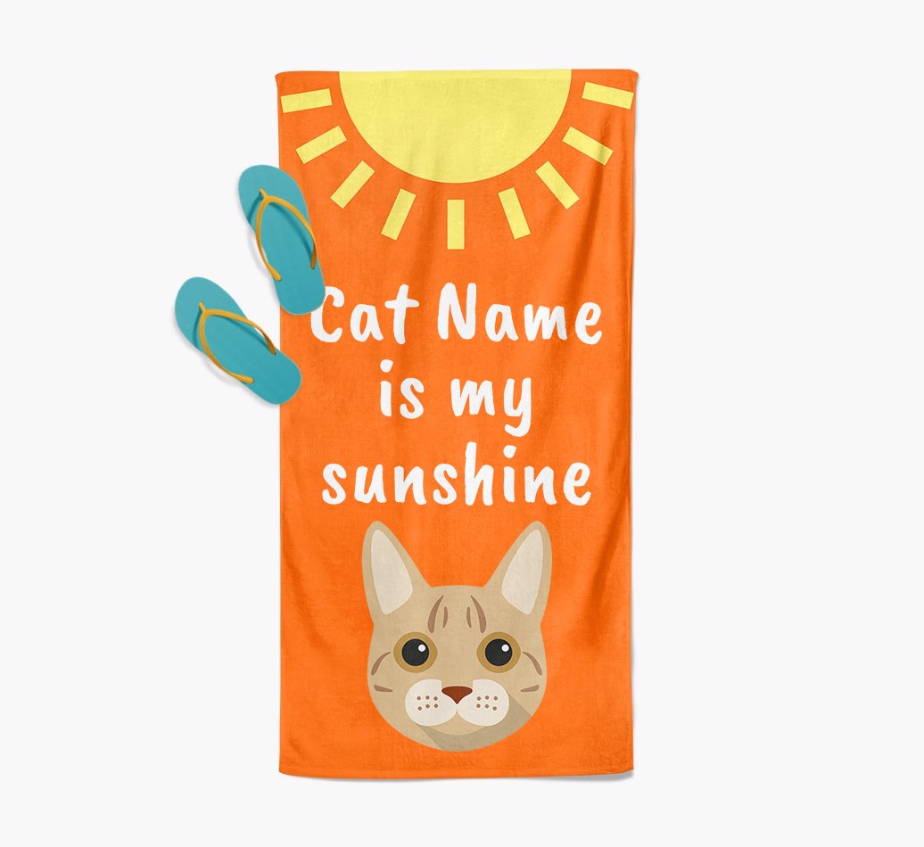 'Sunshine' - Personalised {breedFullName} Towel