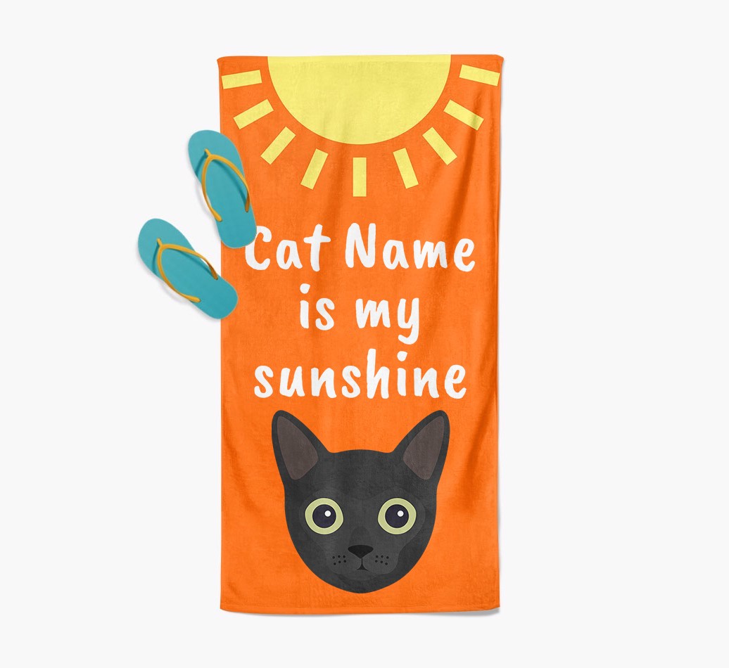 'Sunshine' - Personalised {breedFullName} Towel