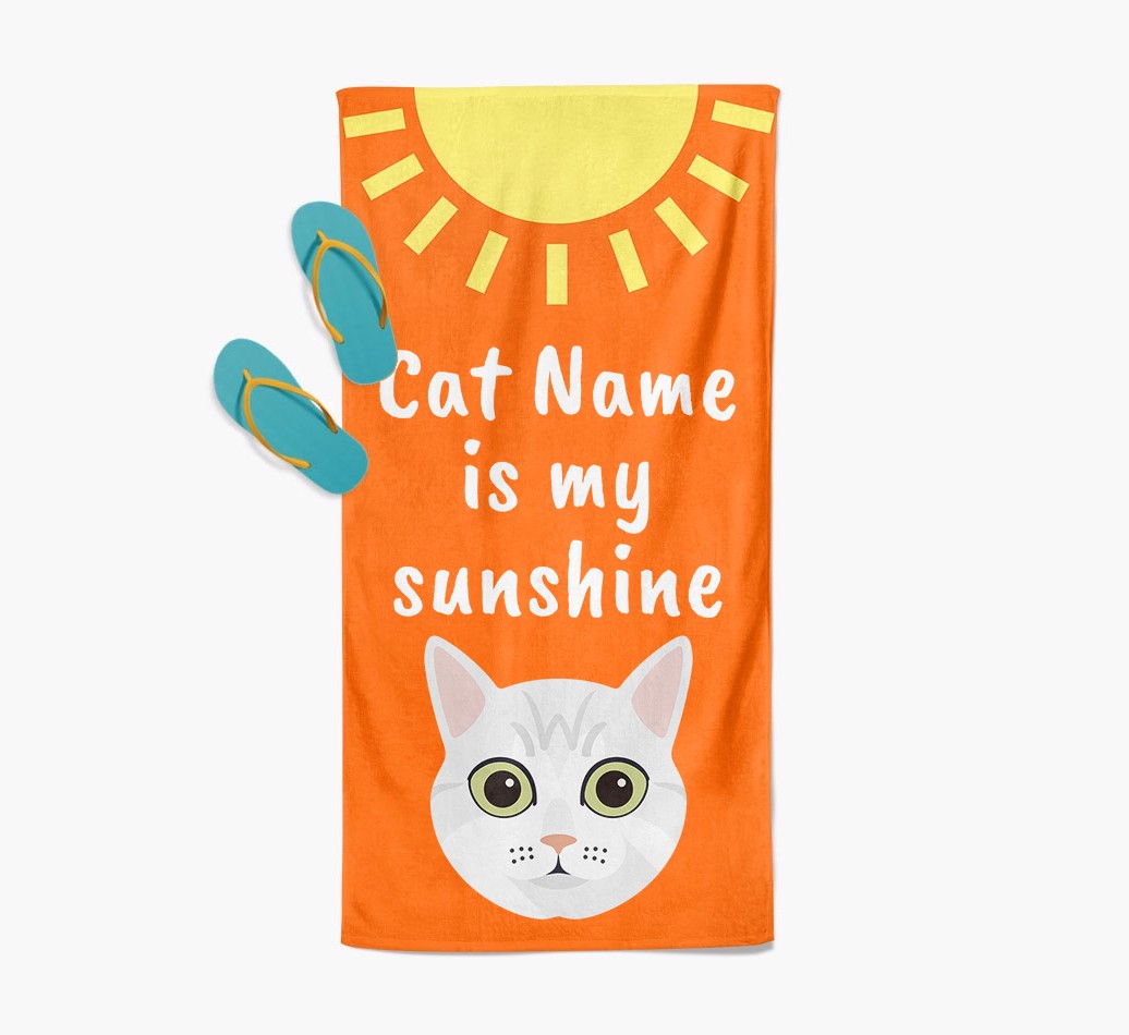 'Sunshine' - Personalised {breedFullName} Towel