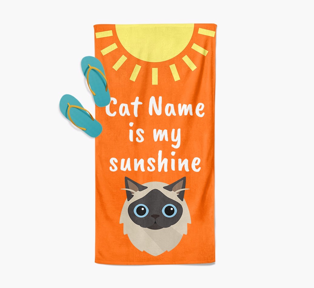 'Sunshine' - Personalised {breedFullName} Towel