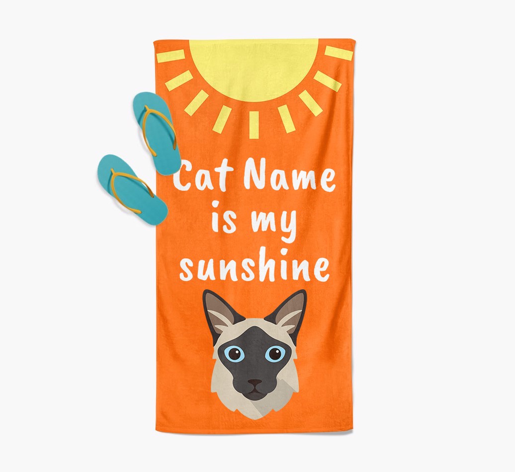 'Sunshine' - Personalised {breedFullName} Towel