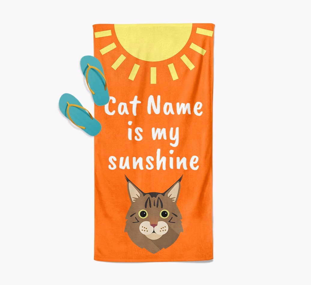 'Sunshine' - Personalised {breedFullName} Towel