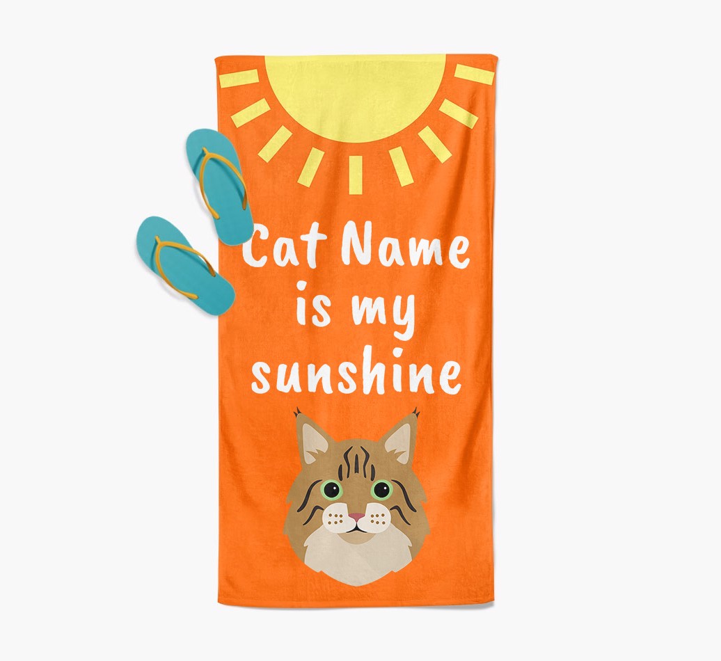 'Sunshine' - Personalised {breedFullName} Towel