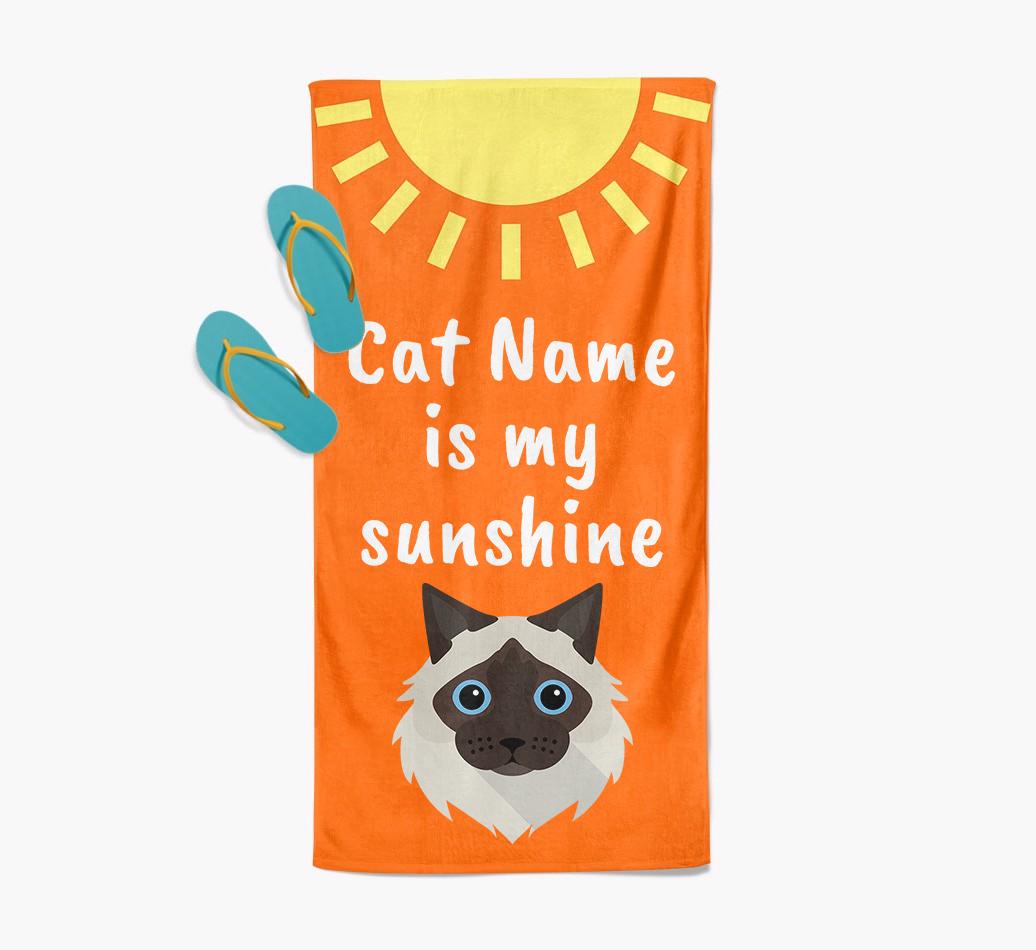 'Sunshine' - Personalized {breedFullName} Towel