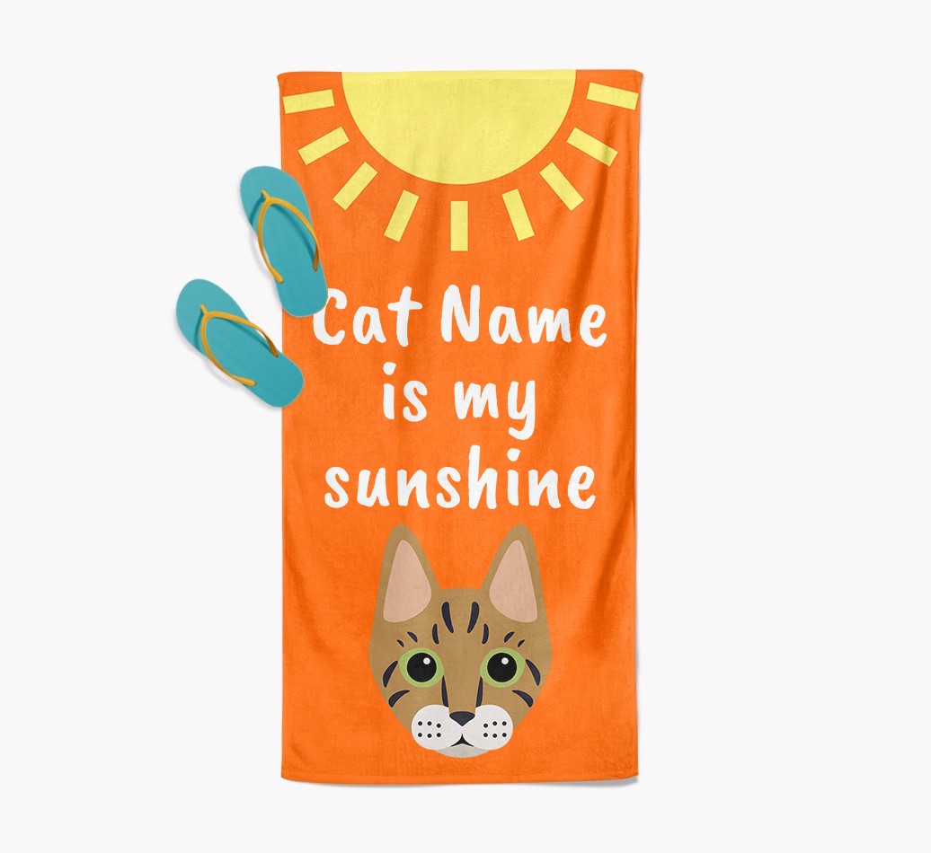 'Sunshine' - Personalised {breedFullName} Towel