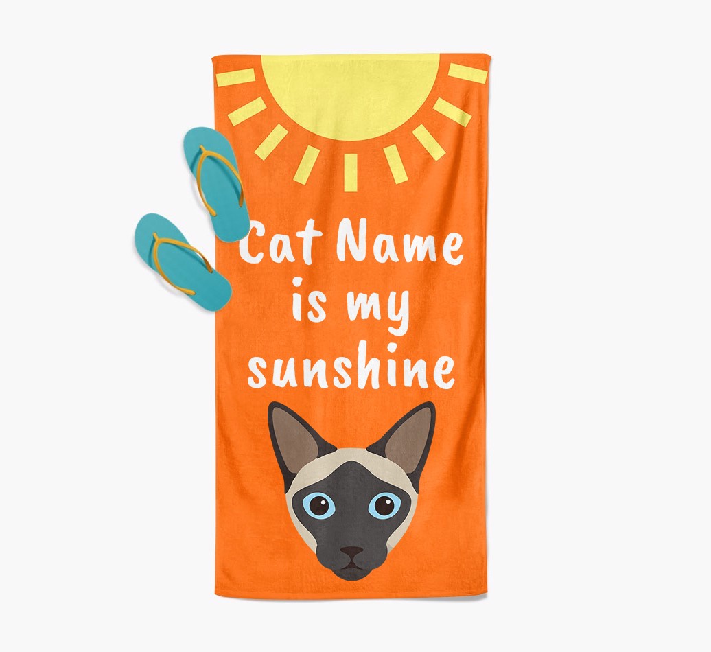 'Sunshine' - Personalised {breedFullName} Towel