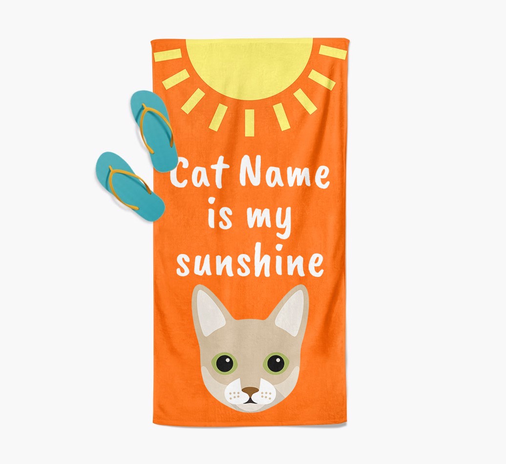 'Sunshine' - Personalised {breedFullName} Towel