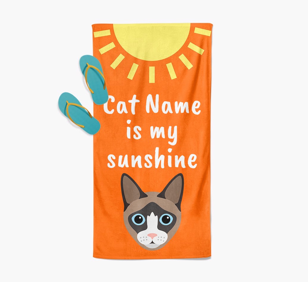 'Sunshine' - Personalised {breedFullName} Towel