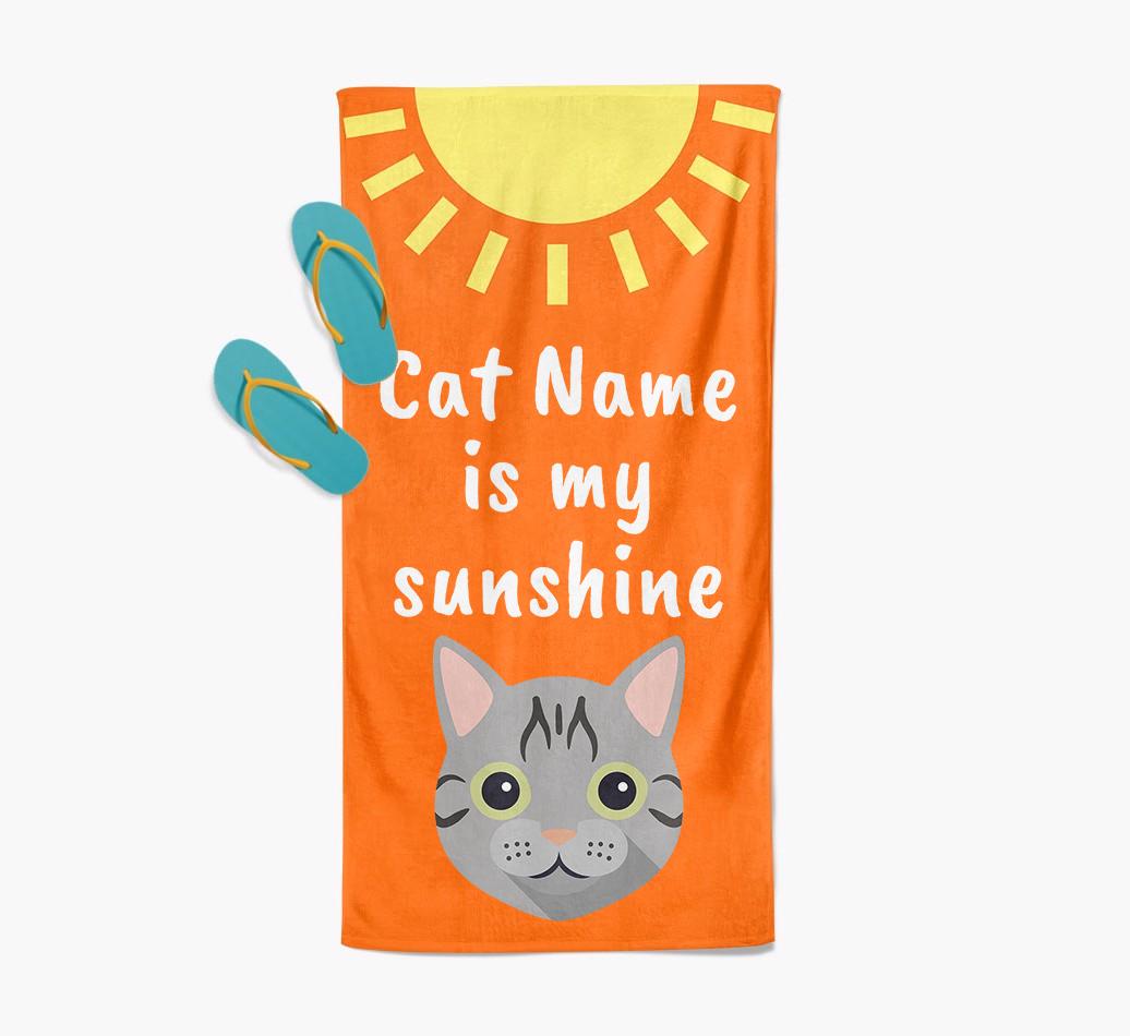 'Sunshine' - Personalized {breedFullName} Towel