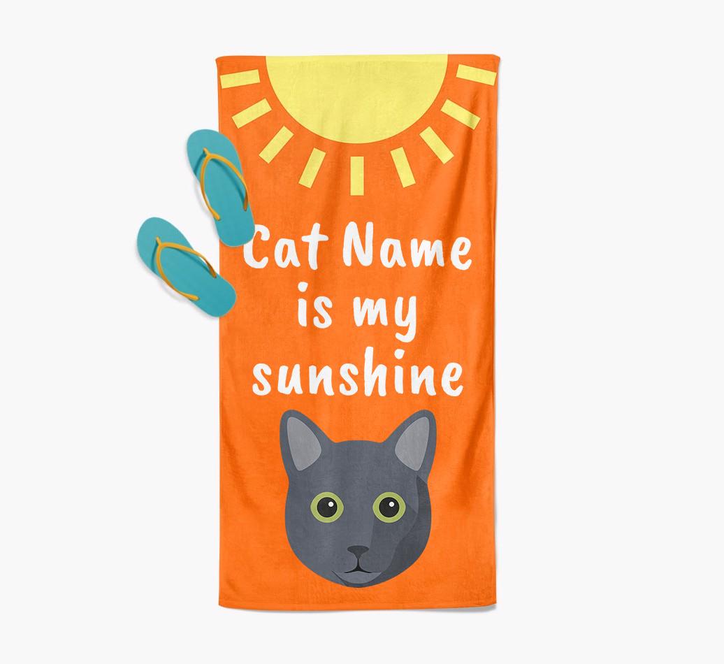 'Sunshine' - Personalized {breedFullName} Towel